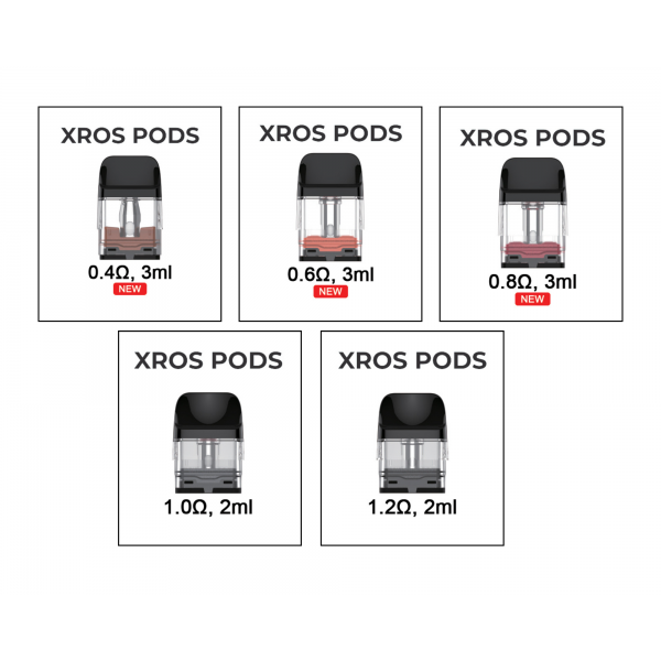 Vaporesso XROS Mesh Pod - (0.4ohm/0.6ohm/0.8ohm/1.0ohm/1.2ohm) - each
